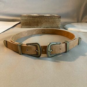 FP Double Buckle Western Belt